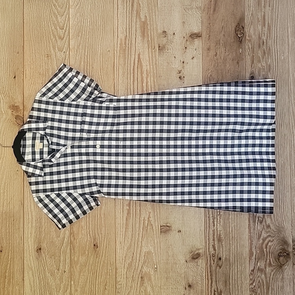 J. Crew Factory Size XSmall Black and White Gingham Dress